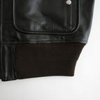 SHRINK LEATHER G-1 JACKET #BLACK SHRINK [26330705]