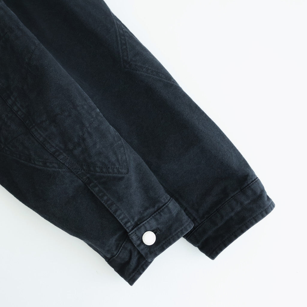 綿オックス 製品加工ブルゾン #BLACK [HP-J016-051]