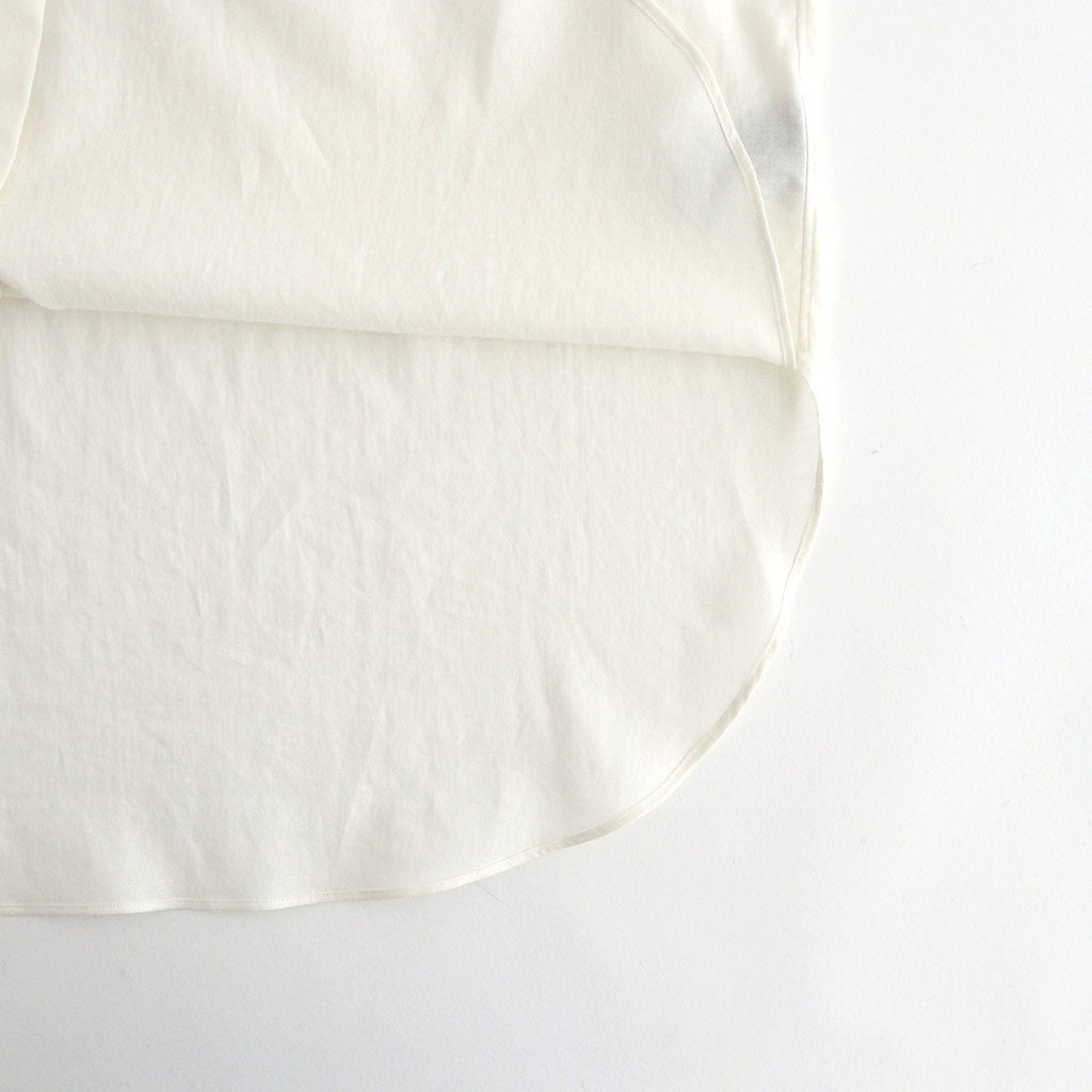 COTTON SILK OVERSIZED LS SHIRT #CREAM [ST.1666]