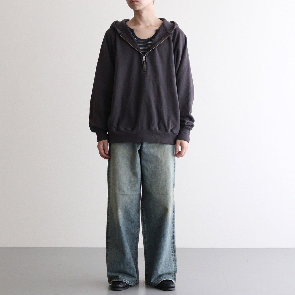 HALF ZIP HOODIE #PURPLE [25330901] – ciacura