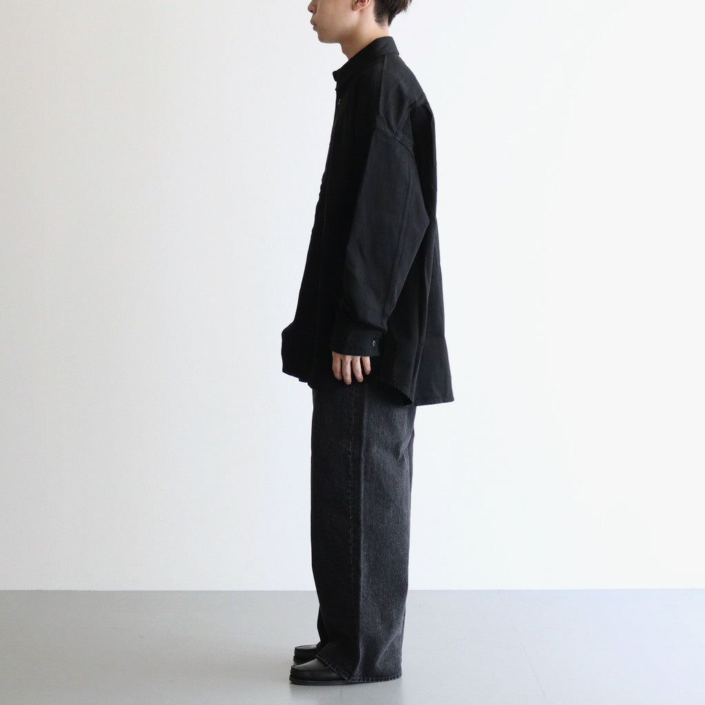 BLACK DENIM CLIO SHIRT #BLACK [N0002]
