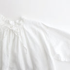 Linen Smock Blouse #WHITE [GL241-50277B]