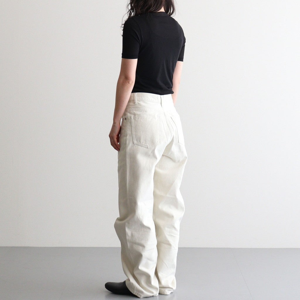 SUPER HIGH GAUGE SHEER RIB TEE #BLACK [A00T03HF]