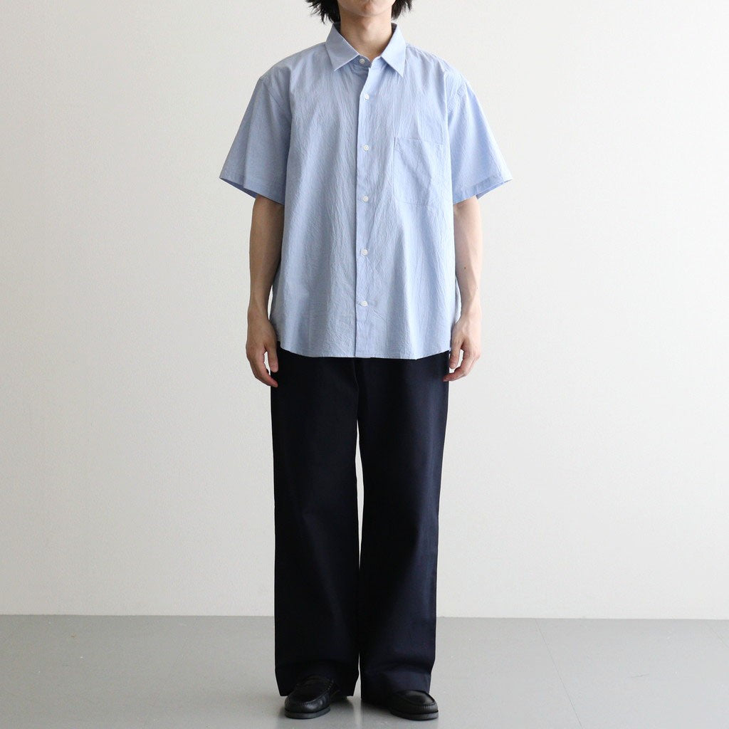 chino tuck straight #navy [15635]