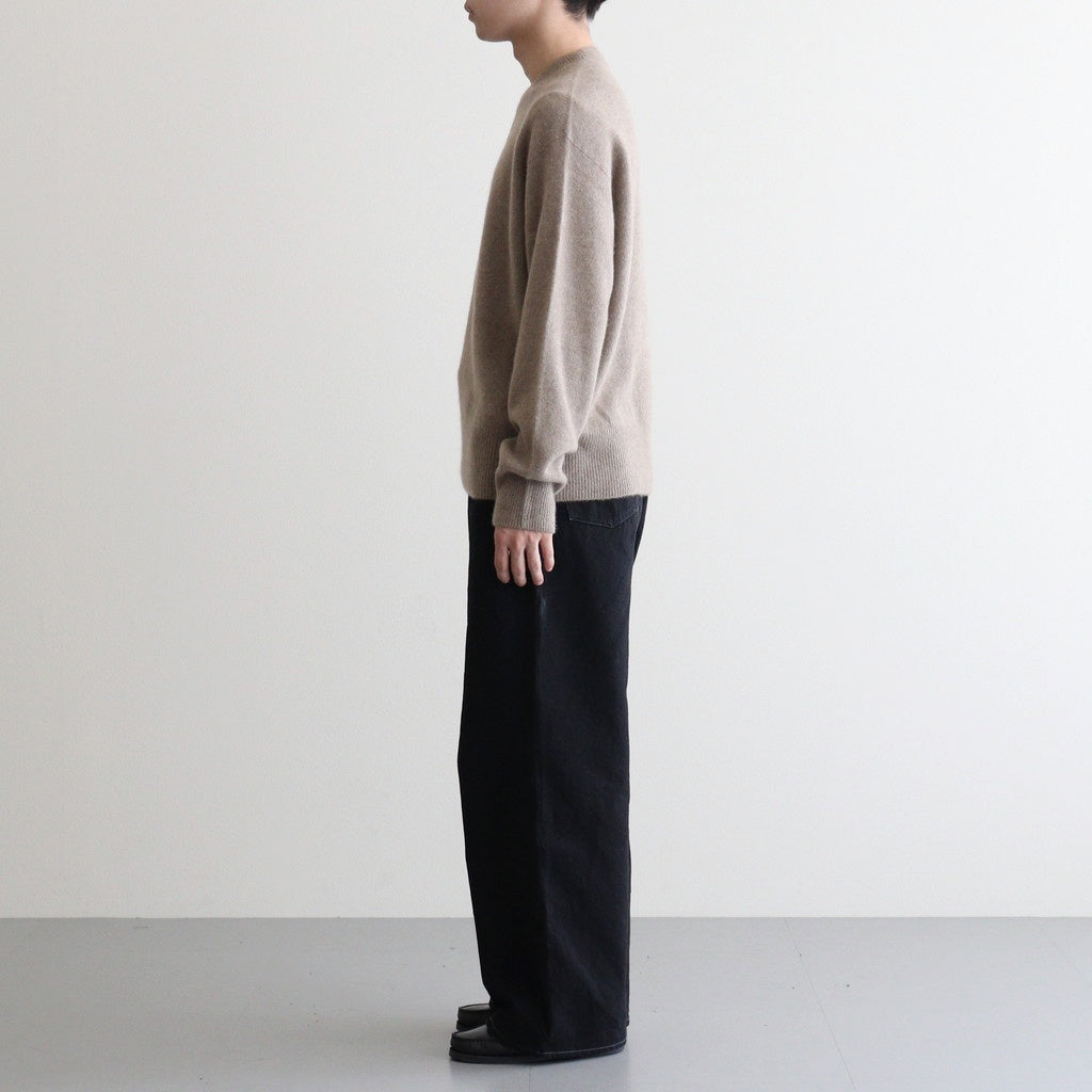Cashmere Wholegarment Crewneck Sweater #BEIGE [YK25FW01116S]