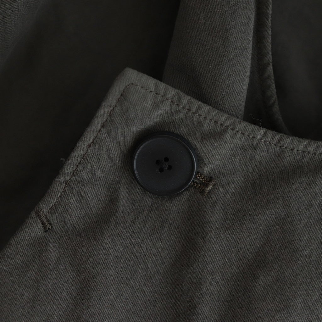 FMSTJK - ナイロンタッサー ガーメントダイ ショートモッズコート #92 Elephant Grey [SN_FR1002JK]