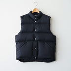 SUPER LIGHT NYLON RIPSTOP DOWN VEST #BLACK [A26AV02NL]