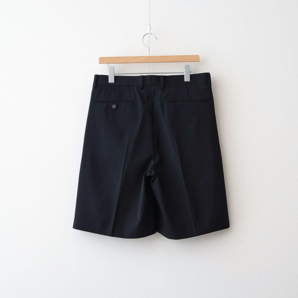 LIGHT WOOL MAX GABARDINE SHORTS #TOP BLACK [A26SP05MG] – ciacura