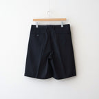 LIGHT WOOL MAX GABARDINE SHORTS #TOP BLACK [A26SP05MG]