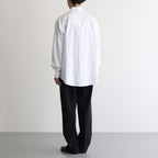 WASHED FINX TWILL BIG SHIRT #WHITE [A25AS02TN]