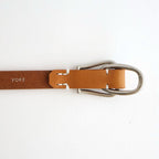 Double Buckel Leather Belt #CAMEL [YK26SS01262A]