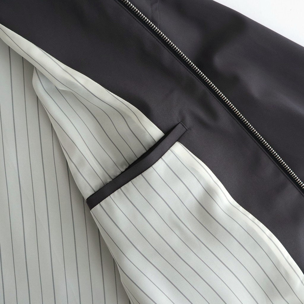 Brushed Cotton Gabardine Swing Top Jacket #CHARCOAL [GM261-30394]