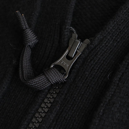 Lambswool jacquard vest #BLACK [HN-N005-051]