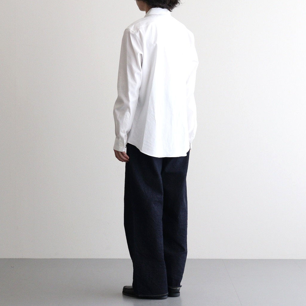 WASHED FINX TWILL SLIM SHIRT #WHITE [A26AS03TN]
