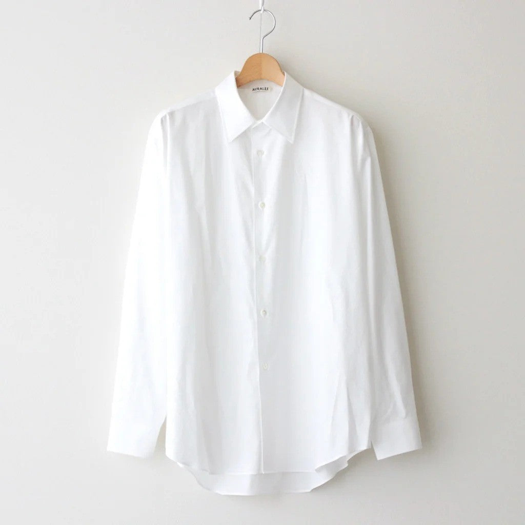 WASHED FINX TWILL SHIRT #WHITE [A25AS01TN]