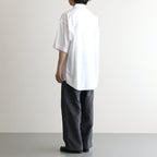 Broad S/S Oversized Regular Collar Shirt #WHITE [GM251-50013B]