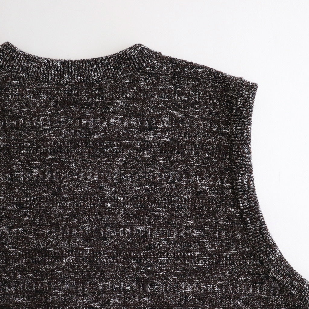 Links Zip Up Vest #Brown [2501-017]