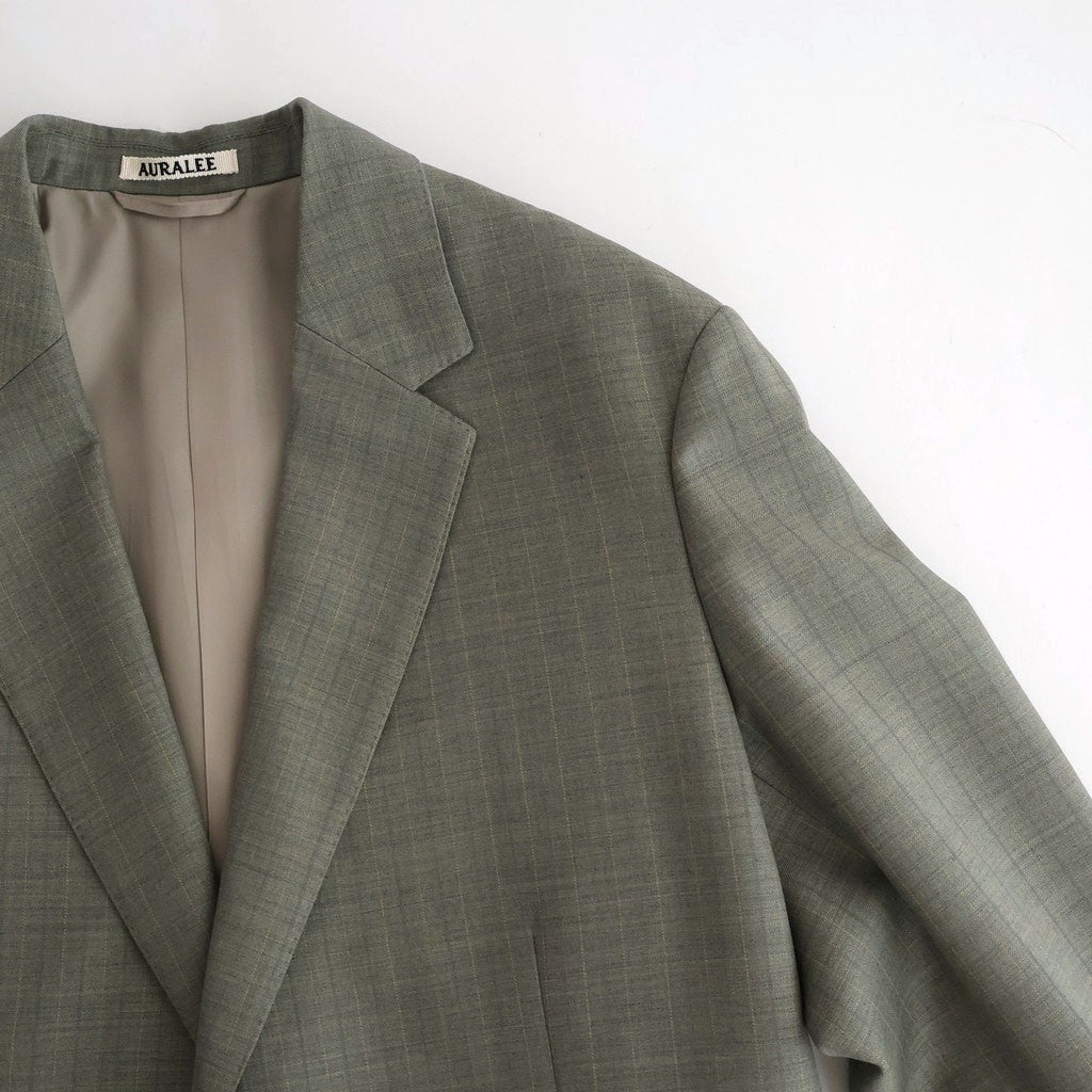 BLUEFACED WOOL JACKET #KHAKI GRAY STRIPE [A26SJ03BA]