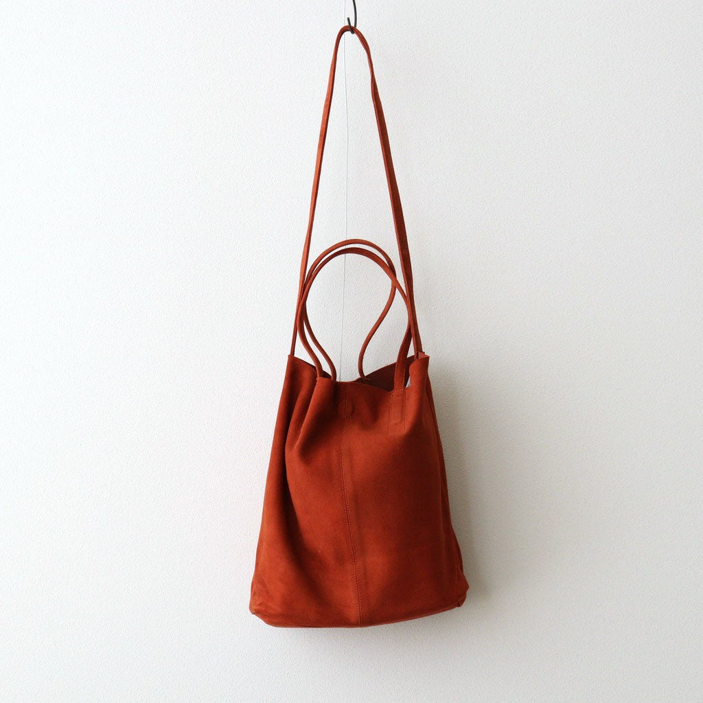 3WAY MEDIUM TOTE（OIL SUEDE） #TERACOTTA [MS-1]