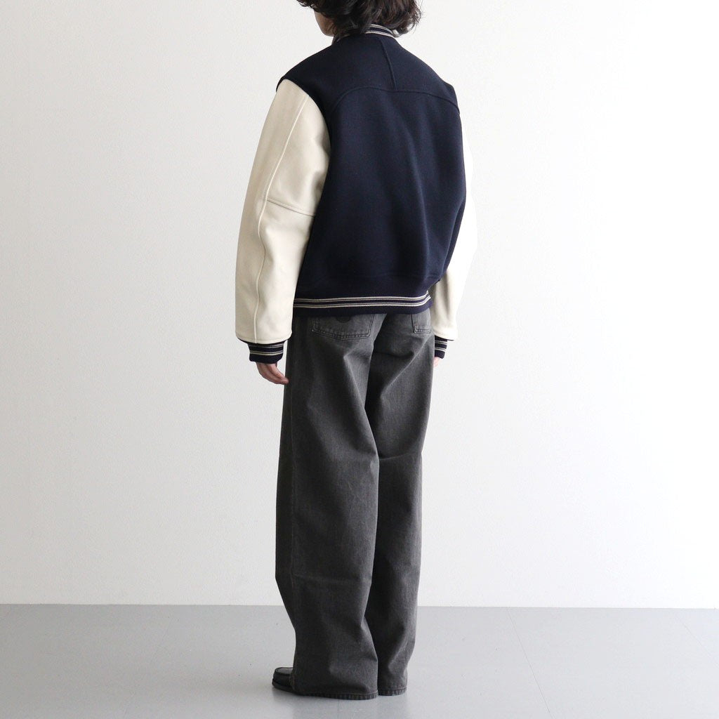 WOOL VARSITY JACKET #NAVY [26330201]