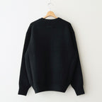 EXTRA FINE WOOL WARM KNIT CREW NECK LS #BLACK [ST.1289]