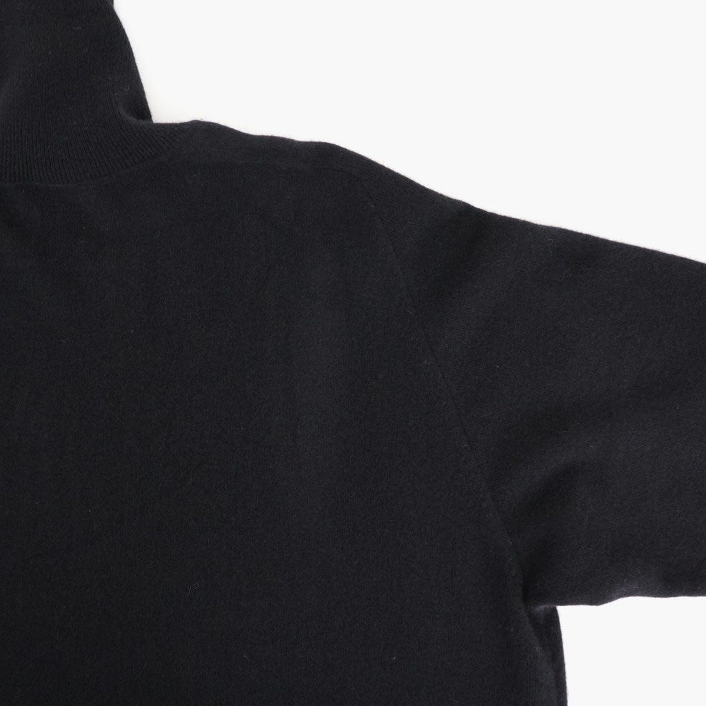 EXTRA FINE WOOL KNIT TURTLE NECK LS #BLACK [ST.1635]