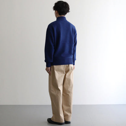 HALF ZIP PULLOVER SWEATER #ROYAL BLUE [YK24FW0833S]