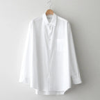 Broad L/S Oversized Regular Collar Shirt #WHITE [GM261-50001B]