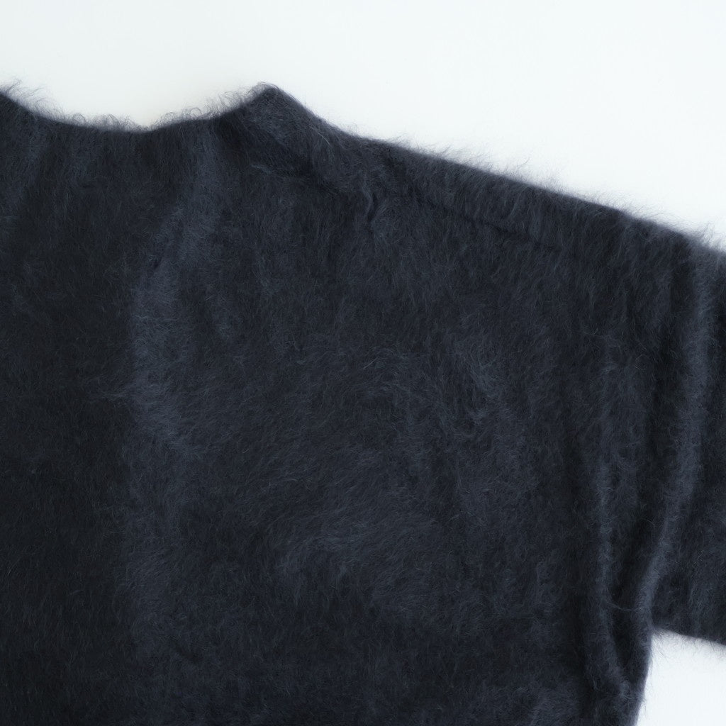 ROYAL CASHMERE FUR CREWNECK CARDIGAN #CHARCOAL GRAY(004) [KRAGGW0903]