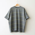 PIN BORDER S/S TEE #GRAY×YELLOW [FSC261-70262]
