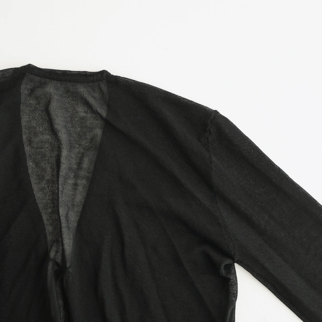 Compact Sheer Knitcardigan #BLK [12610515]