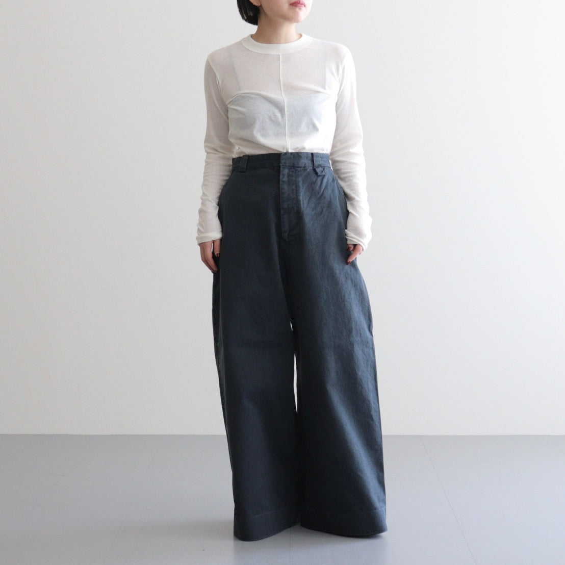 Cotton Cashmere Tee #WHITE [I25AW-CUT3]