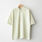 PIMA COTTON HEAVY PIQUE POLO #PISTACHIO [A25SP01SK]