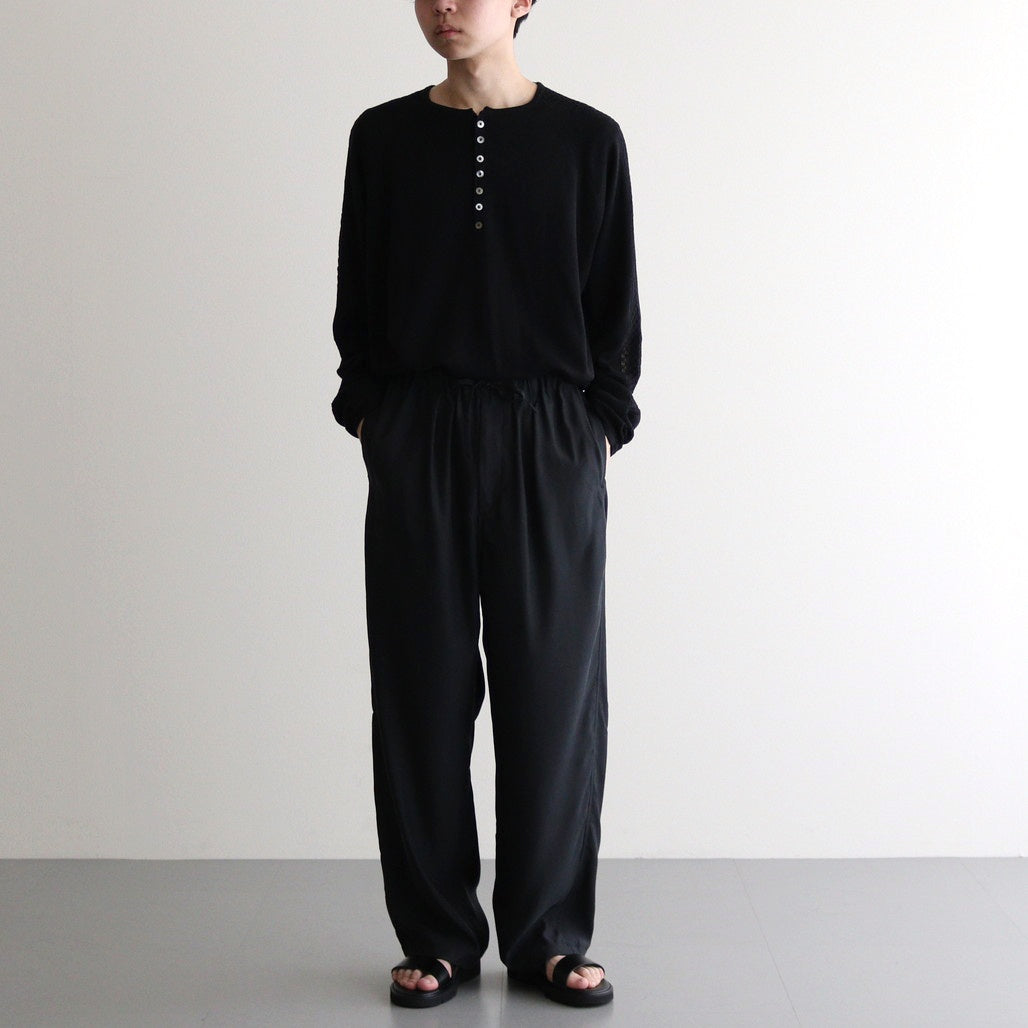 CUPRO EASY PANTS #BLACK [YK25SS0942P]