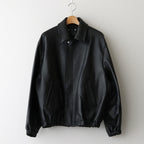 LEATHER ZIP SHORT JACKET #BLACK [ST.1061]