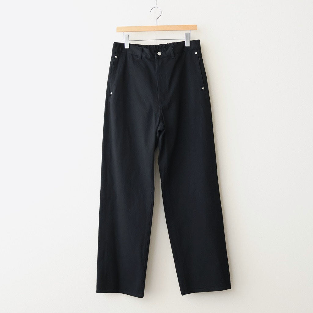 Denim Wide Straight Pants #BLACK [YK26SS01294P]