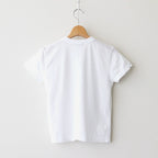 FRESCA SINGLE JERSEY TIGHT FIT T-SHIRT #WHITE [KKAGGM0402]