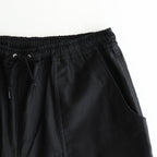 綿サテンイージーパンツ #BLACK [HP-P013-051]