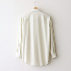 SUPER FINE WOOL STRIPE SHIRT #IVORY STRIPE [A25SS02WW]