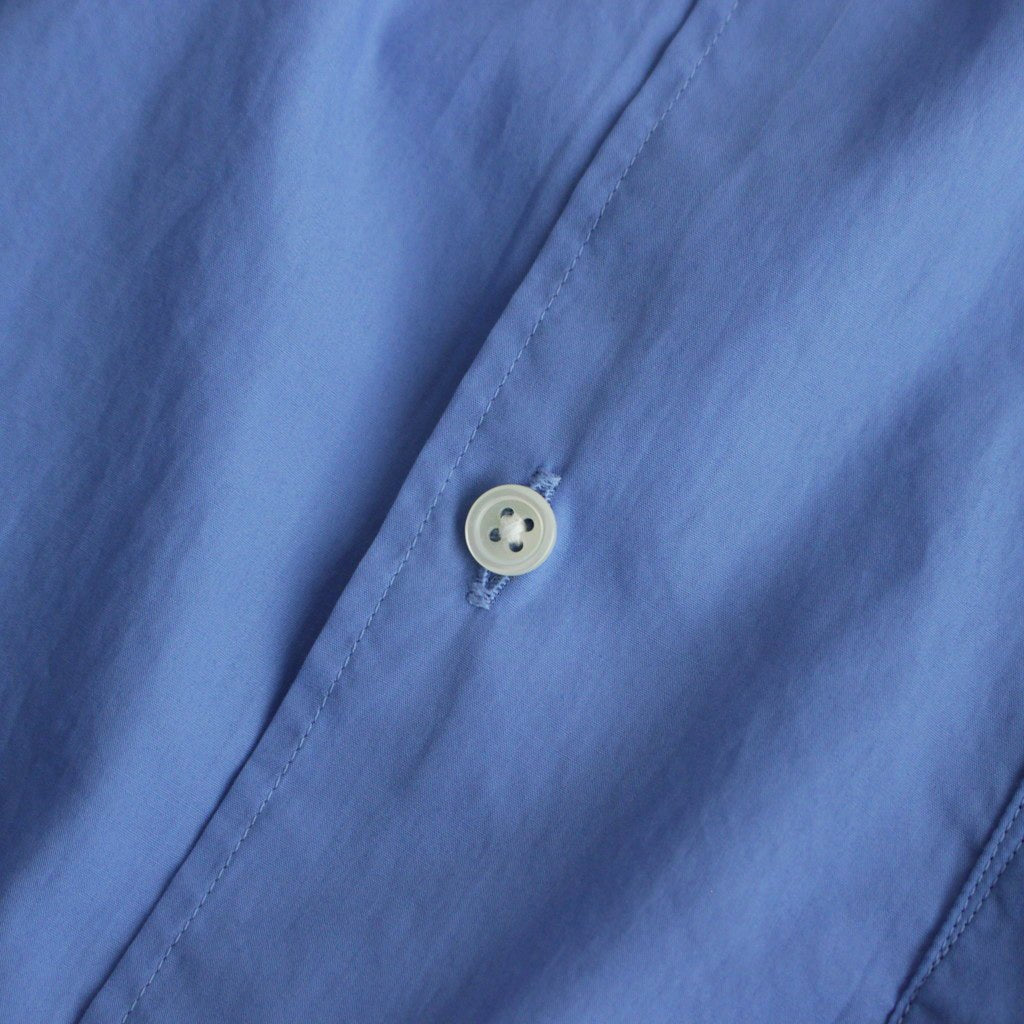 Broad S/S Oversized Regular Collar Shirt #BLUE [GM251-50013B]