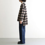 Rugby Shirt #BEIGE BROWN×BLACK [I26AW-K8]