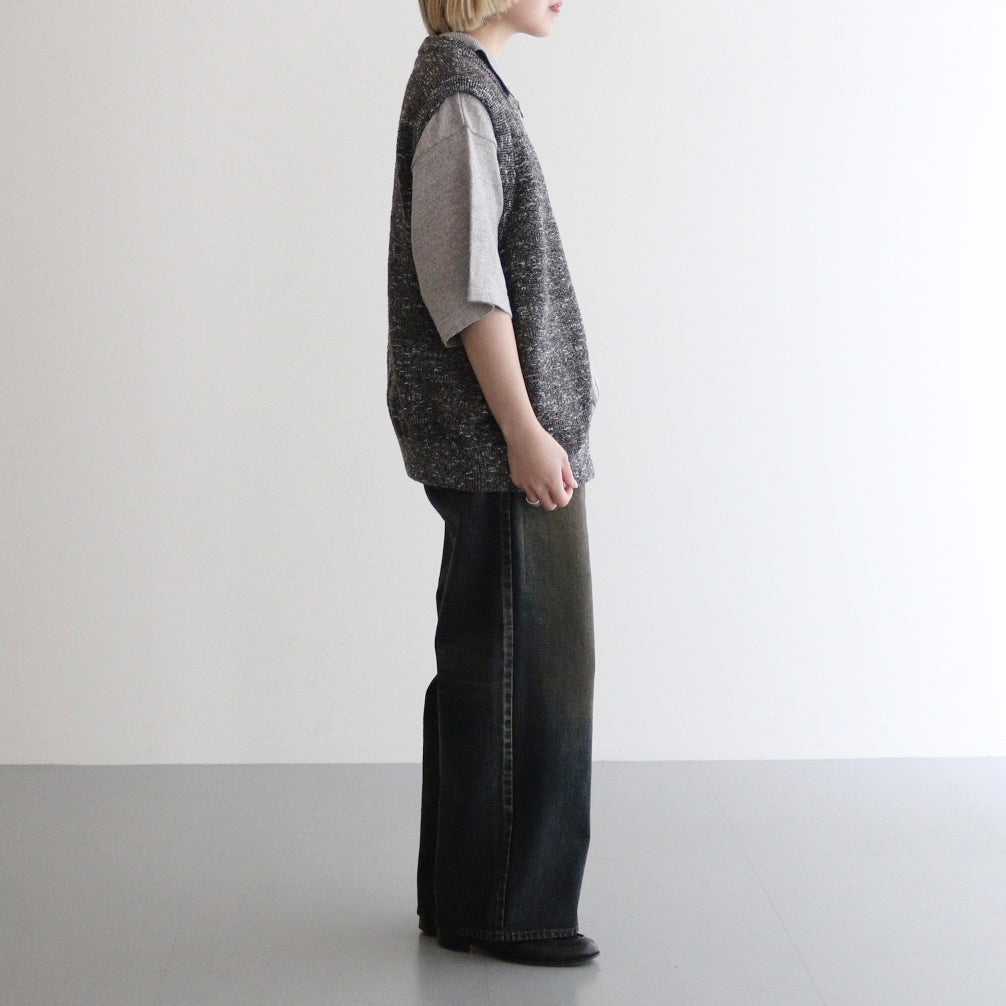 Links Zip Up Vest #Brown [2501-017]