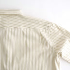 COTTON SILK STRIPE SHIRT #IVORY STRIPE [A26SS01CS]