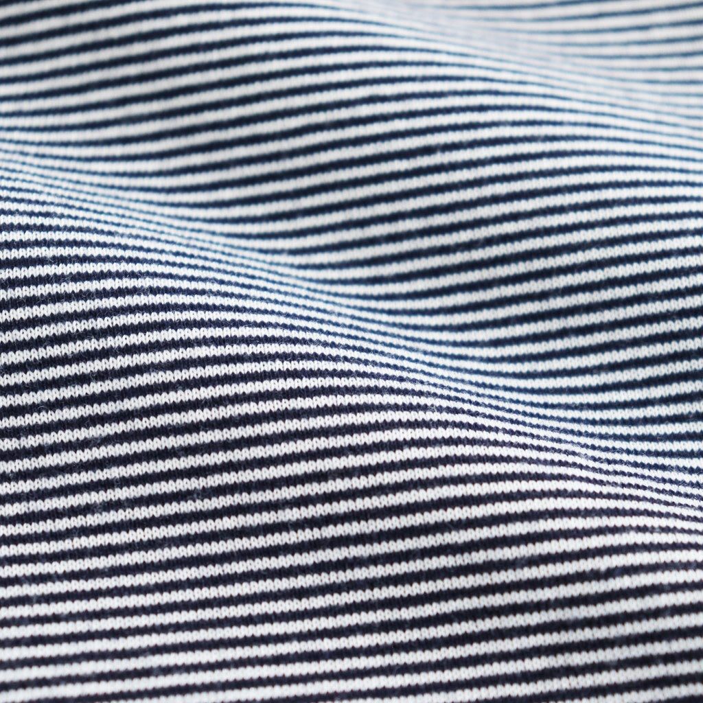 MICRO BORDER L/S TEE #WHITE×NAVY [FSC251-70114]