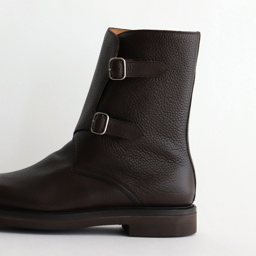 LEATHER WORK BOOTS #DARK BROWN [A25AS01QD]