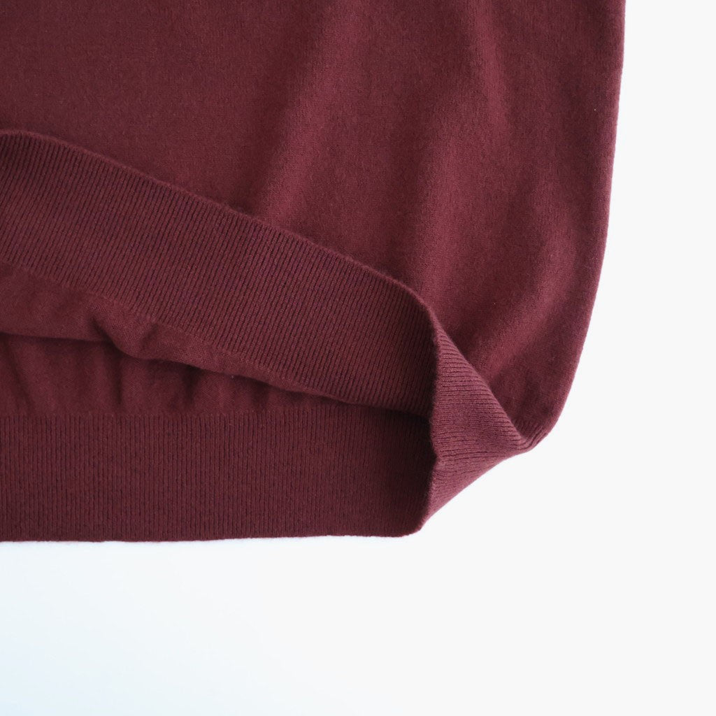 BABY CASHMERE KNIT TURTLE #RED BROWN [A26AT03BC]