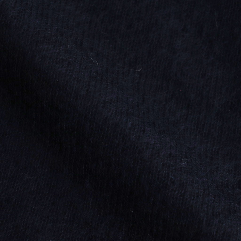 KID MOHAIR SHEER KNIT POLO #NAVY [A25SP05FG]