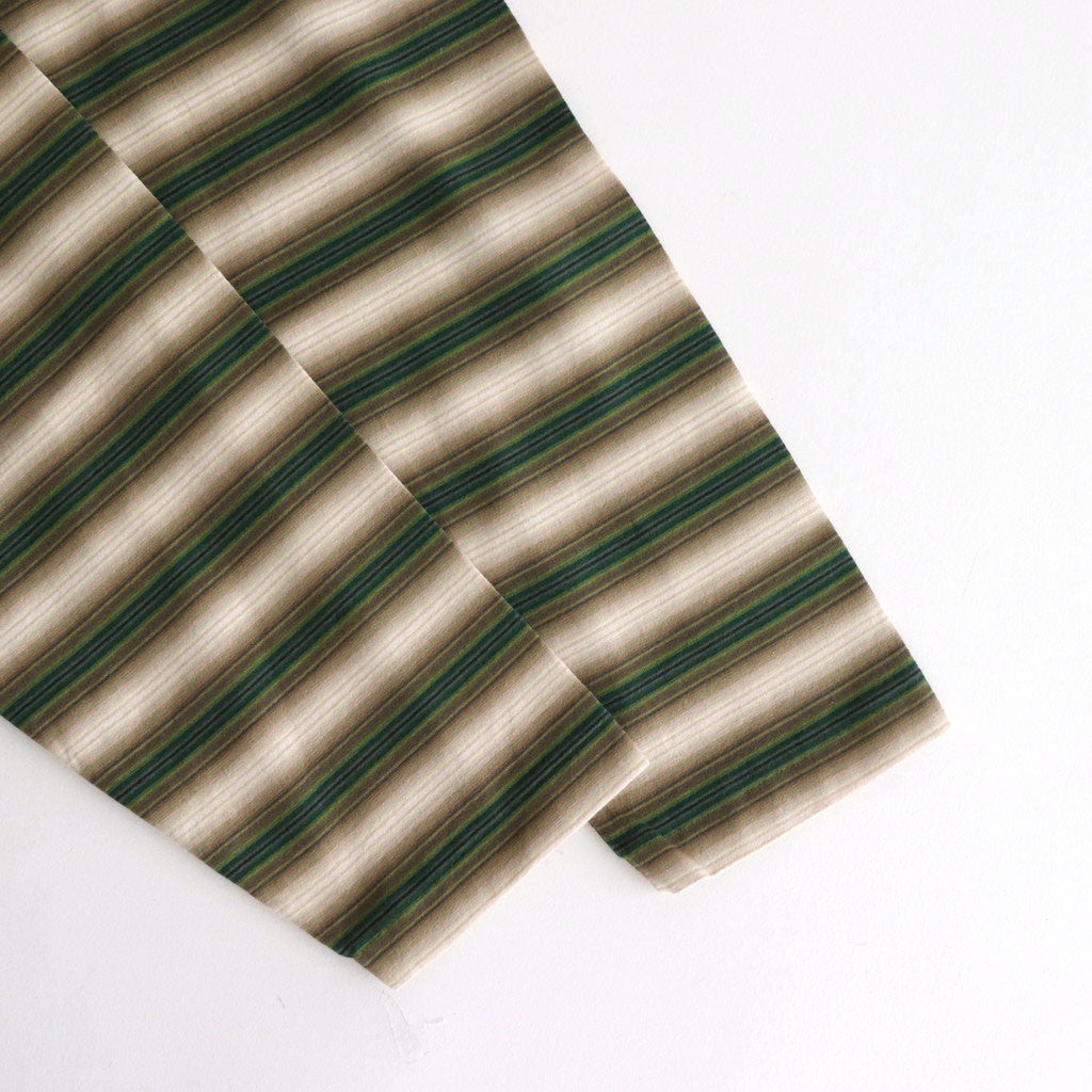 GRADIENT STRIPE JERSEY L/S TEE #FADE BROWN STRIPE [A25AP01GJ