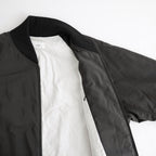FIBRIL NYLON SATIN FLIGHT JACKET #CHARCOAL GRAY [JKAGLW0200]