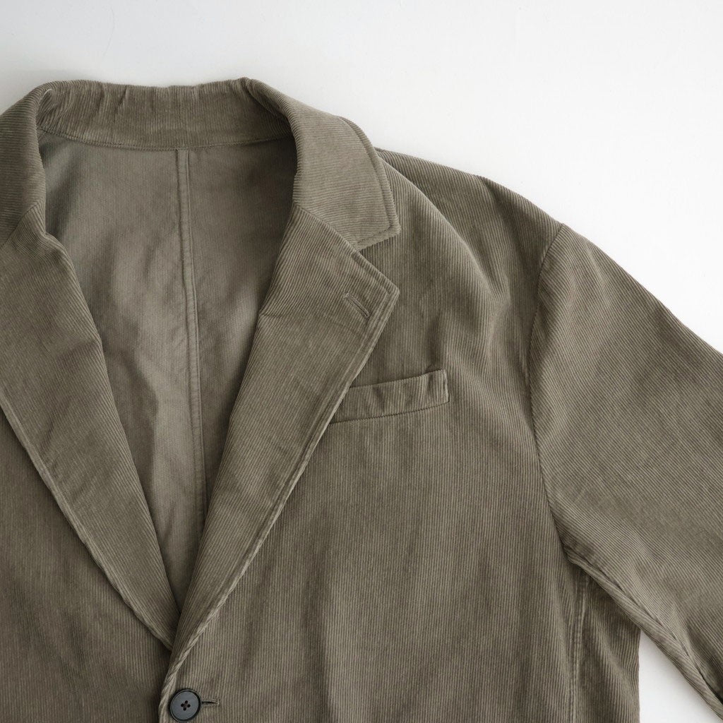 VINTAGE CORDUROY SINGLE BREASTED JACKET #TAUPE [ST.1580]